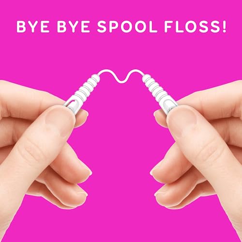 GRIN Gripper Floss Picks, Minty Smooth Dental Floss, 60 Count