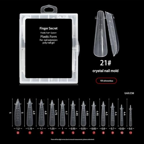 Gadcrystal Dual Nail Forms for Poly Gel Extension 120pcs