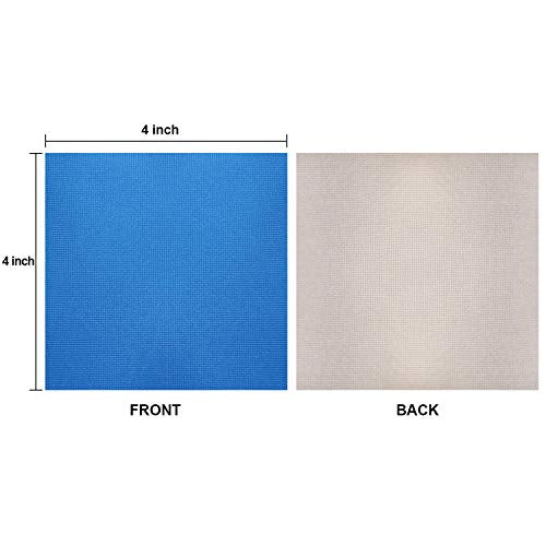Blue Chocolate Candy Wrappers Aluminium Foil 4x4 Inch 100 Pieces