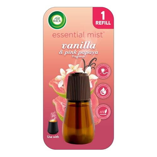 Air Wick Essential Mist Refill, Vanilla & Pink Papaya, 0.67 Fl Oz