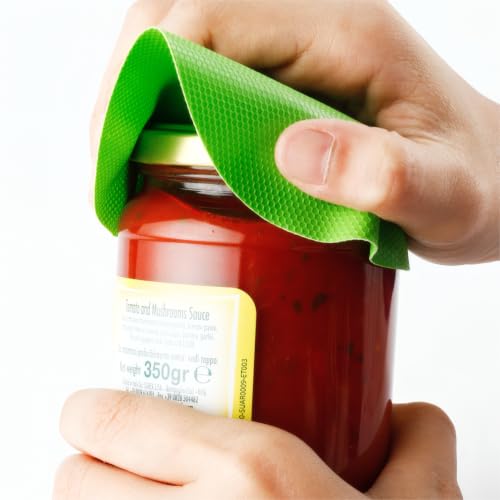 4-Pack Silicone Jar Opener Grippers for Seniors & Arthritis