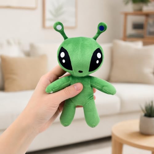 Green Alien Plush Toy - Ultra-Soft Stuffed Animal Doll for Kids