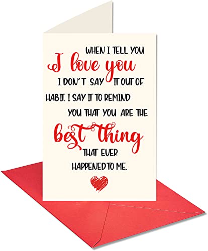 When I Tell You I Love You - Romantic Valentine's Day Card