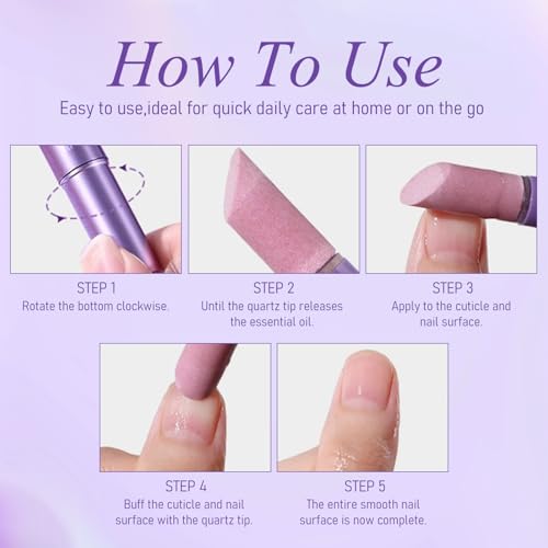 FREEORR 4-in-1 Cuticle Oil Pen with Ceramic Pusher Tip - 2 Pack