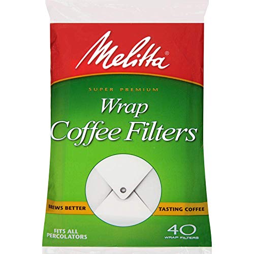 Melitta Wrap Coffee Filters - 40 Count, Fits All Percolators