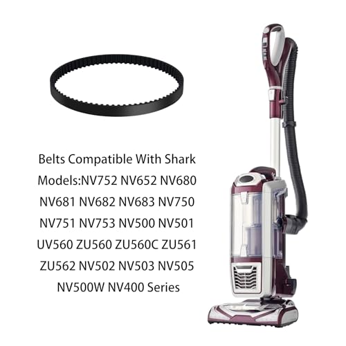 Shark Vacuum Belts Replacement (2 Pack) for NV501 NV752 UV560 ZU560