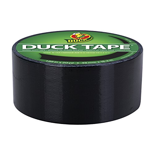 Duck Brand Heavy Duty Black Color Duct Tape, 1.88 In x 20 Yds