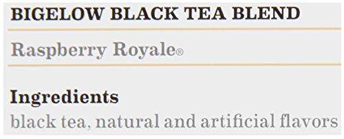 Bigelow Raspberry Royale Black Tea Bags, 28-Count Boxes (Pack of 6)