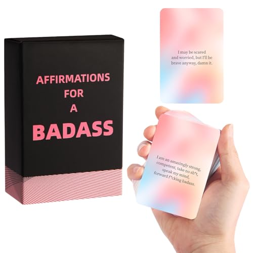 Badass Affirmation Cards for Daily Motivation & Self-Care Gifts