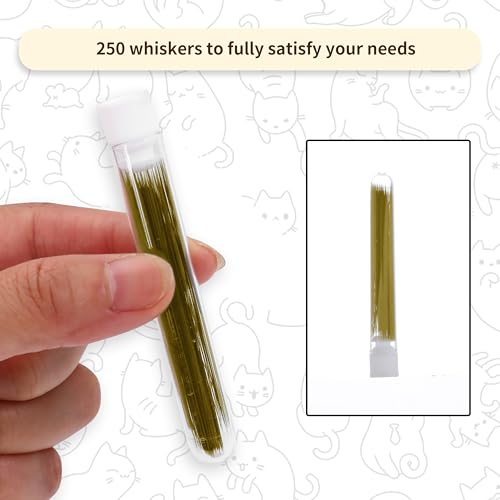 250 Brown Faux Fur Animal Whiskers - 2 Inch Crafting Kit