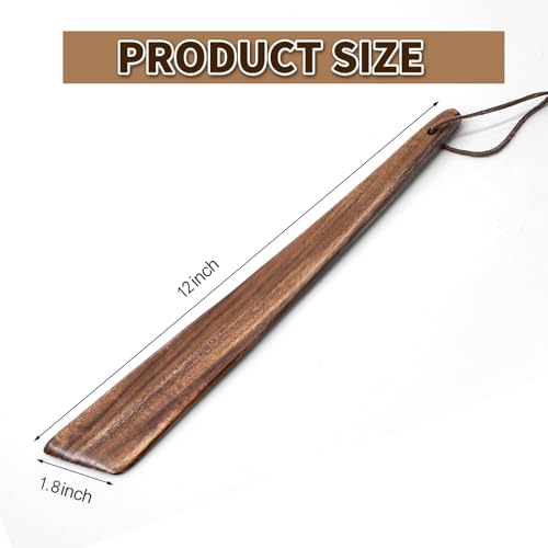 12-Inch Natural Teak Wood Cooking Spatula - Non-Toxic & Durable