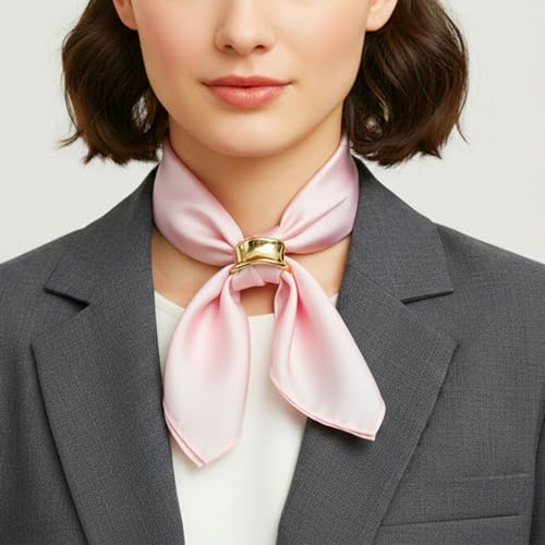 Gold Scarf Ring for Women - Elegant Silk Shawl Slide Accessory