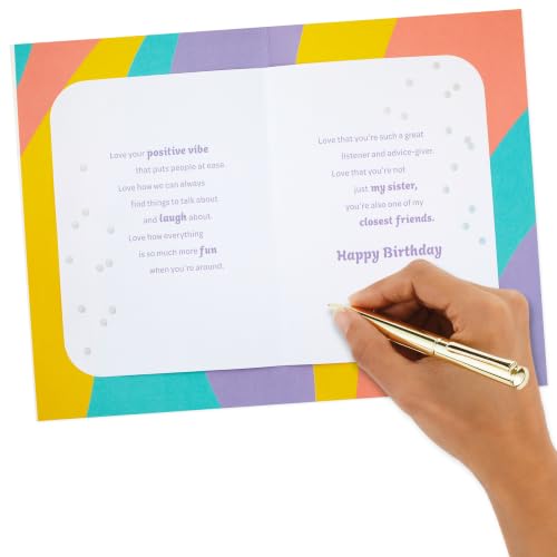Hallmark Birthday Card for Sister - Love You, Sis! Sentiment