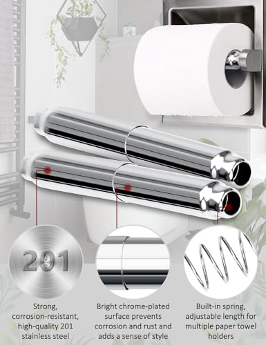 Chrome Stainless Steel Toilet Paper Holder Roller Replacement