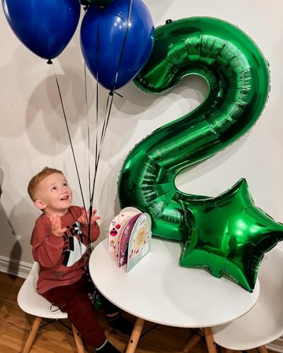 Number 7 Green Birthday Foil Balloon - 40 Inch Party Decoration
