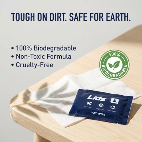 Lids On-The-Go Hat Wipes 12-Pack - Biodegradable & Non-Toxic