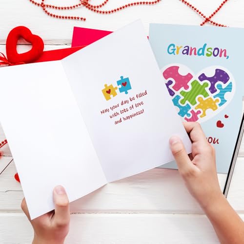 Funny Valentine's Day Card for Grandson from Grandparents