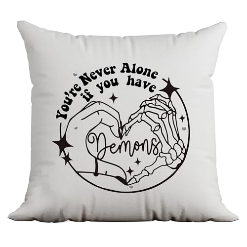 Gothic Skeleton Hand Pillow Cover 18x18 - Halloween Decor