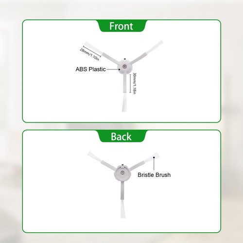 Neutop Replacement Accessories Kit Compatible with Roborock S6 S6 Pure S5 S5 Max S4 E4 E20 E25 E35 C10 S50 Robot Vacuum Parts with 2 Main Brush 4 Filter 4 Side Brush 1 Cleaning Tool