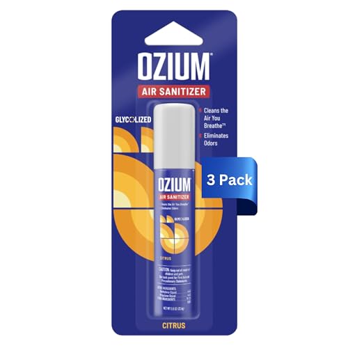 Ozium Air Sanitizer & Odor Eliminator - Citrus Scent (Pack of 3)
