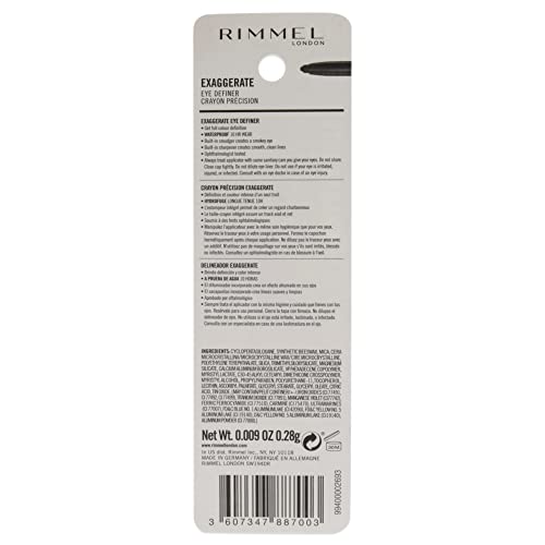 Rimmel London Exaggerate Waterproof Eye Definer Eyeliner - Rich Brown