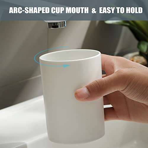 DeTii 10.5oz Bathroom Tumbler Cup - Reusable Unbreakable Toothbrush Holder
