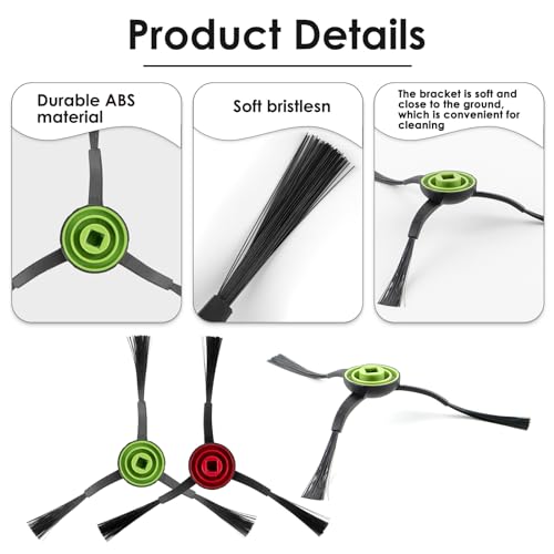 10-Pack Replacement Side Brushes for Tikom G8000, L9000 & L8000 Series