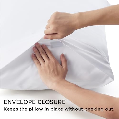 Bedsure King Size Pillowcase Set of 4 - Ultra-Soft Microfiber, 20x36 Inches