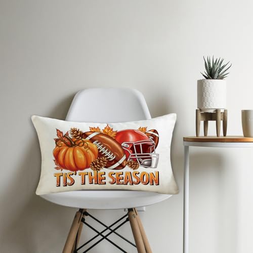Fall Pillow Cover 12x20 - Tis The Season Pumpkin Decor