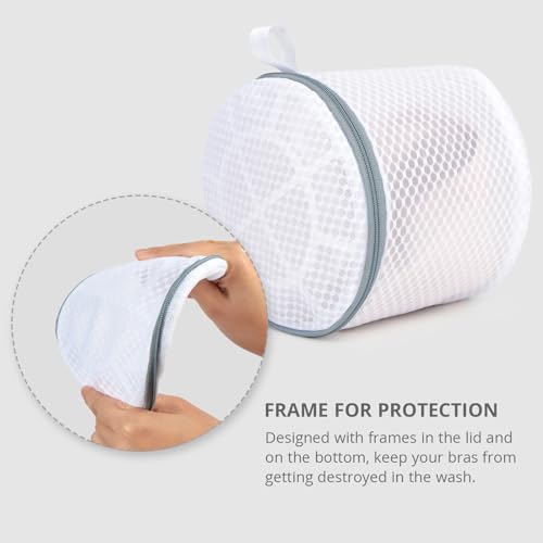 Mesh Bra Laundry Bags for Delicates, 6x7 Inch, 3-Pack Set