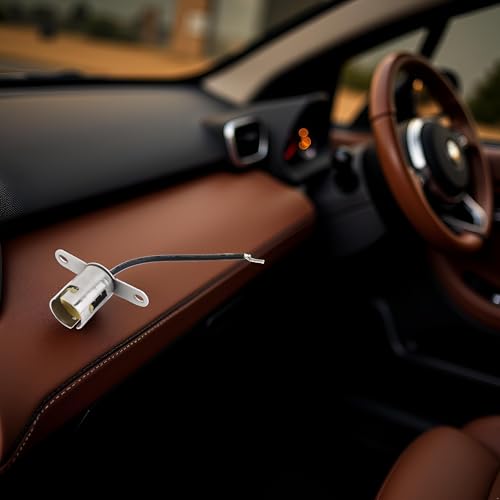 BA15S 1156 LED Bulb Socket Holder Silver Car Lamp Adapter