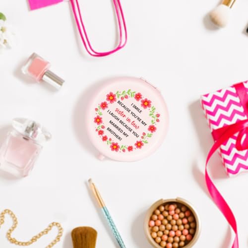 Sister-in-Law Travel Compact Makeup Mirror Birthday Gift