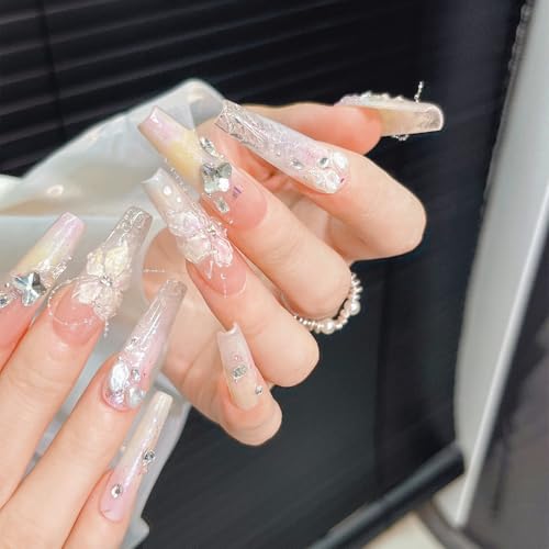 5D Embossed Flower Nail Art Stickers - 3 Sheets Self-Adhesive Floral Decals