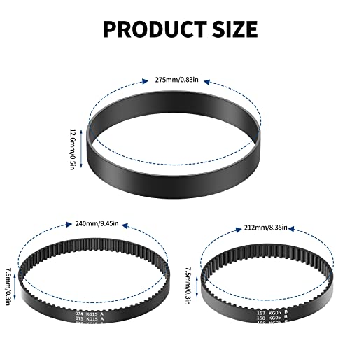 Bissell ProHeat 2X Revolution Pet Pro Vacuum Replacement Belt - Model 1986, 2007, 1964, 2007P