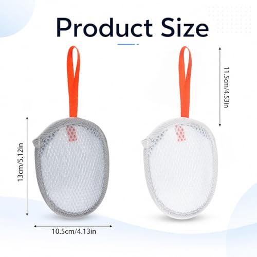 ZEYIYER 4Pcs Double Layer Soap Saver Bags Exfoliating Mesh Pouches