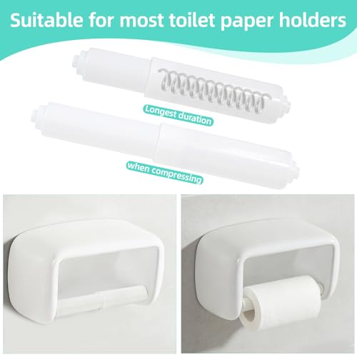 Spring Loaded Toilet Paper Holder Replacement Rod - 3 Pack
