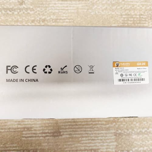 4 Pack Radioddity GA-2S Long Range Walkie Talkies for Adults UHF Two Way Radio Rechargeable with Micro USB Charging + USB Desktop Charger + Air Acoustic Earpiece with Mic, for School Retail Business