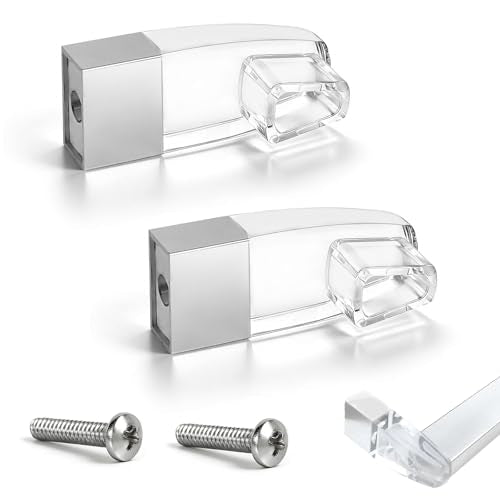 2PCS Acrylic Towel Bar Brackets for Alumax & Basco Framed Shower Doors