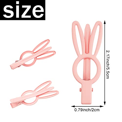 DonLeeving 12 PCS Matte Rabbit Hair Clips Non-Slip Duckbill Barrettes