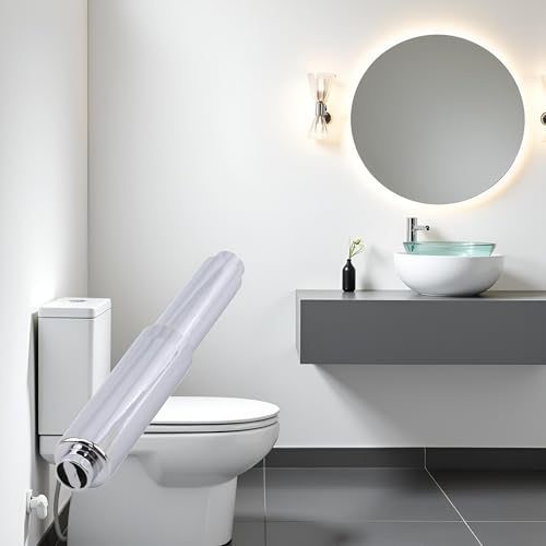 Tustao Silver Spring Loaded Toilet Paper Holder Replacement Roll Insert