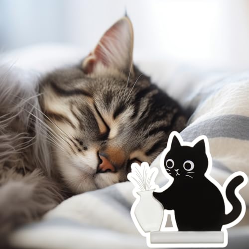4Pcs Acrylic Cat Whisker Organizer Magnets - Cute Keepsake Decor