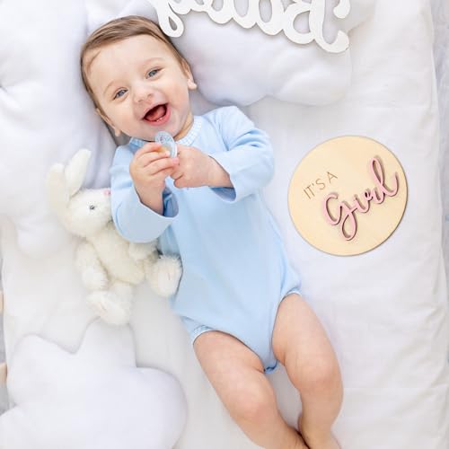 It's a Girl Wooden Sign - Baby Shower Announcement & Photography Prop