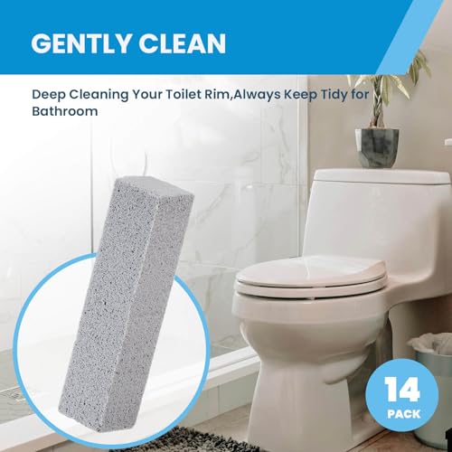 Riuja 14 Pack Pumice Stone Toilet Cleaner for Hard Water and Rust Removal