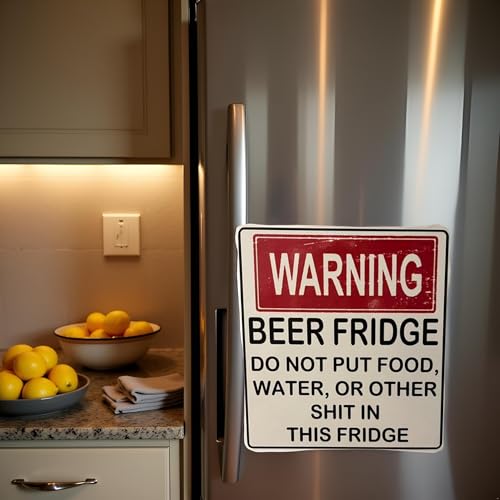 Funny Beer Fridge Magnet - Hilarious Kitchen Decor Gift