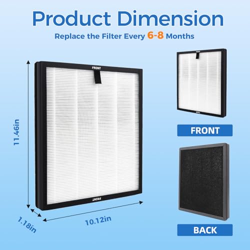 HAP603 Replacement Filter for ECOSELF Air Purifier - 4 Pack