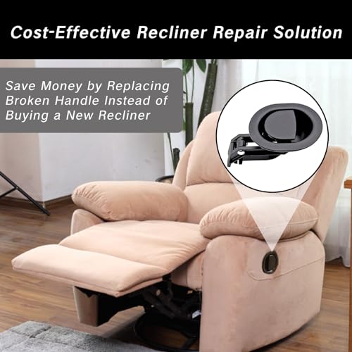 Universal Recliner Handle Replacement with Cable - Heavy Duty Zinc Alloy