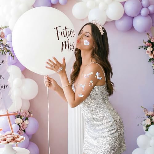 Bachelorette Temporary Tattoos - Iridescent Bridal Party Favors 100+ Pcs
