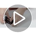 Reusable Grocery Bags Set - Heavy Duty Foldable Shopping Totes with Blue Geometric Flowers - 3 Pack