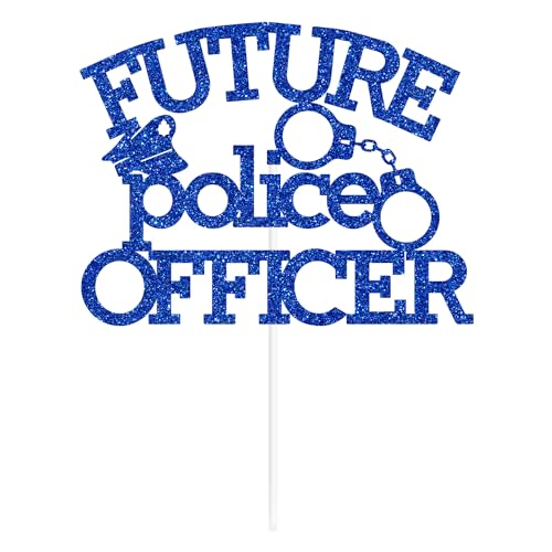 Future Police Officer Cake Topper | Graduation Party Decor