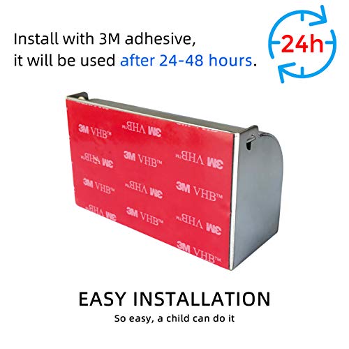 304 Stainless Steel Toothbrush Holder - 4 Slot Wall Mounted Organizer